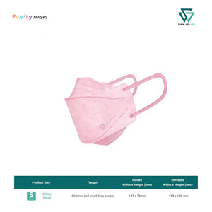 SAVEWO 3DMASK HANA KF94 (Light Pink) - Small (S) Adults